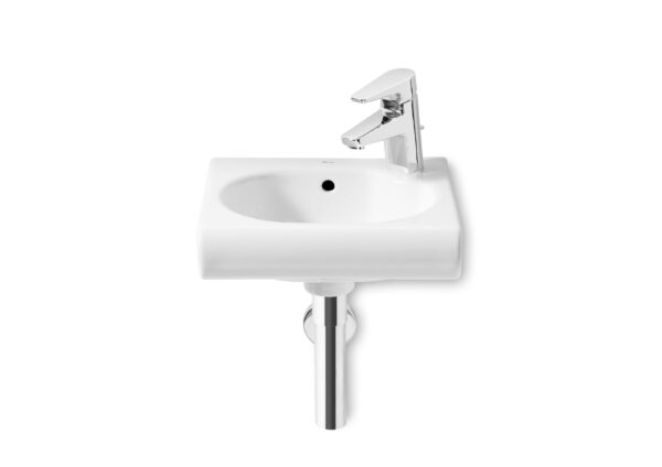 ROCA MERIDIAN Mała umywalka ścienna Compacto 35 cm z otworem na baterię po prawej stronie A327249000