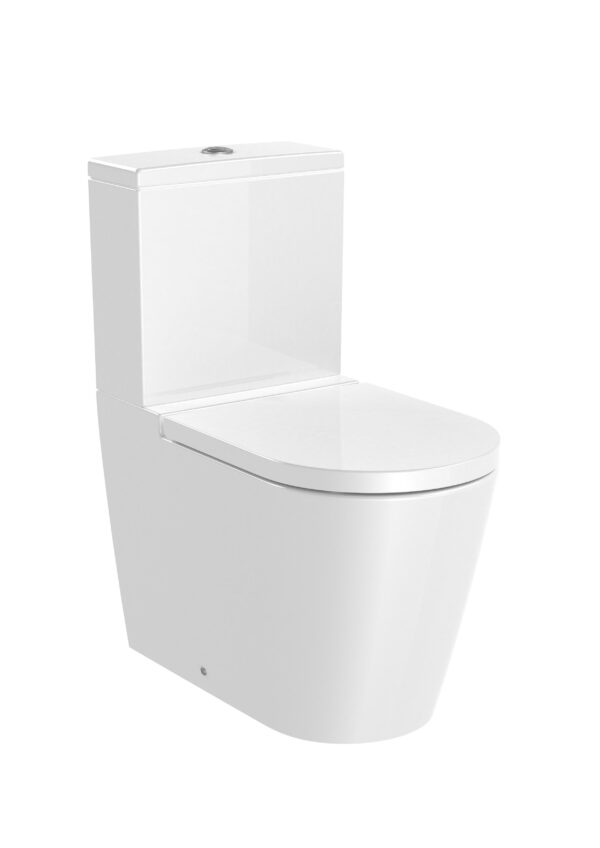 ROCA INSPIRA ROUND - Miska WC do kompaktu Rimless o/podwójny A342526000