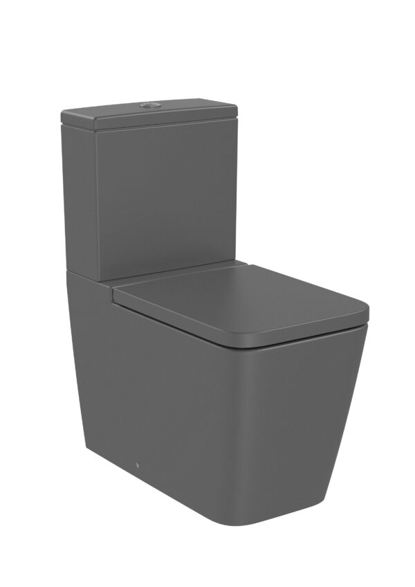 ROCA INSPIRA Miska WC Square o/podwójny do kompaktu Rimless ONYKS A342536640