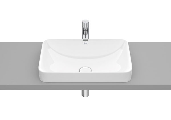 ROCA INSPIRA Umywalka blatowa cienkościenna Square FINECERAMIC® A327534000