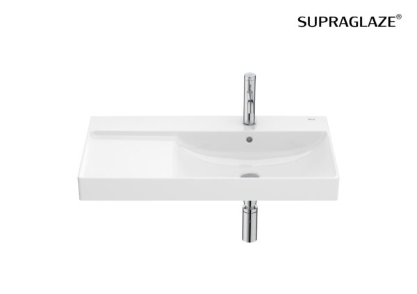 ROCA ONA Umywalka ścienna prawa FINECERAMIC® SUPERGLAZE 800 x 460 A327688S00
