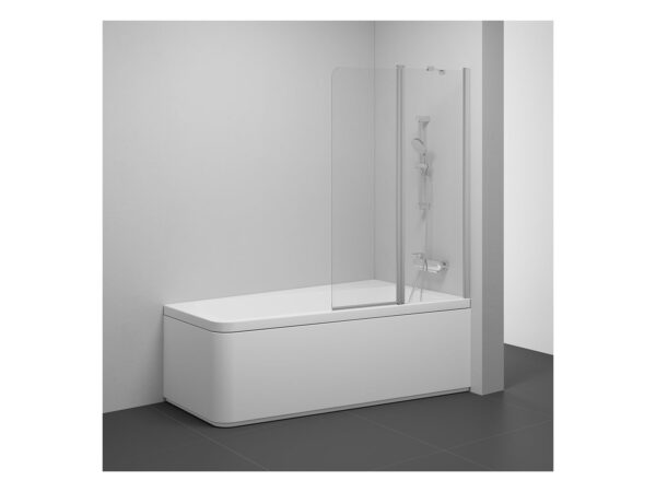 RAVAK Parawan nawannowy 10CVS2 100 P, satyna+szkło transparent 7QRA0U03Z1