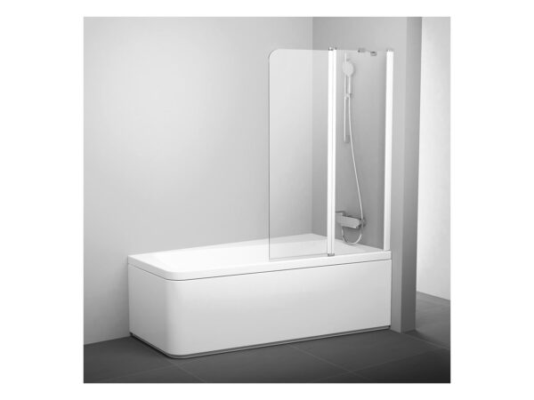 RAVAK Parawan nawannowy 10CVS2 100 P, biała+szkło transparent 7QRA0103Z1