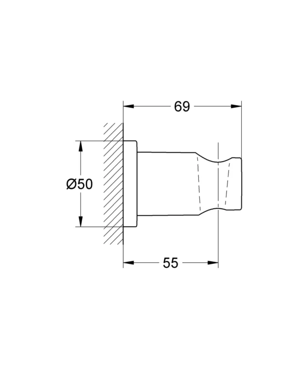 GROHE 27074GN0 Rainshower uchwyt prysznicowy ścienny - obrazek 2