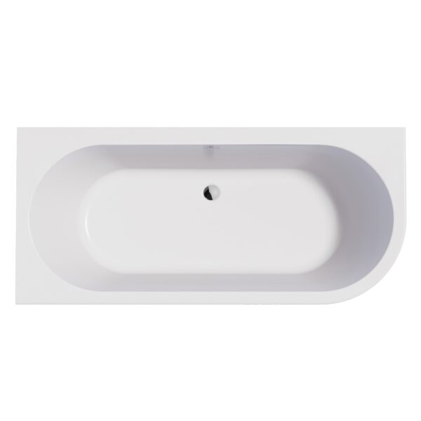 ROCA ETERNITY Przyścienna wanna akrylowa z syfonem 1650X755 (typu "klick") A24T453000