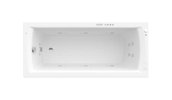 ROCA LINEA Prostokątna wanna akrylowa 1800 x 800 z hydromasażem Effects Gold Opcja A24T064000