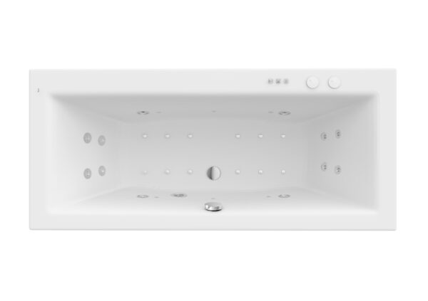 ROCA VITA Prostokątna wanna akrylowa z hydromasażem Smart WaterAir Plus A24T070000