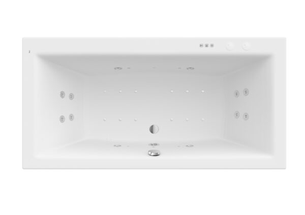 ROCA VITA Prostokątna wanna akrylowa 1800X900 z hydromasażem Smart WaterAir Plus A24T086000