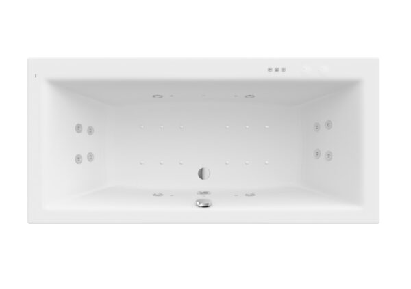 ROCA VITA Prostokątna wanna akrylowa z hydromasażem Smart WaterAir Plus A24T094000