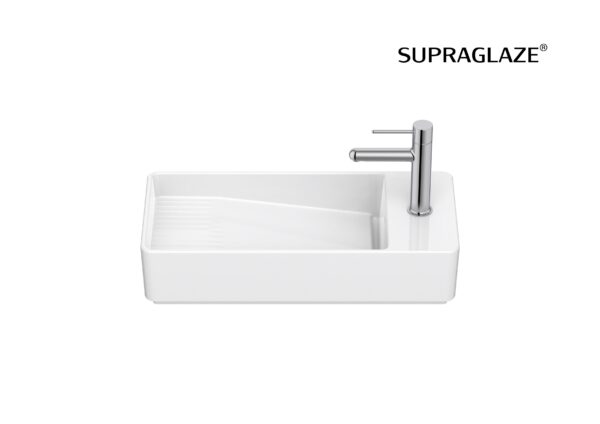 ROCA TURA Umywalka ścienna / meblowa 55 x 27,5 cm SUPERGLAZE A327692S00