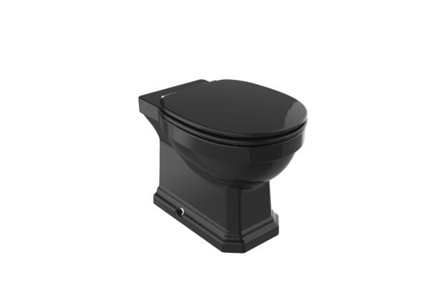 ROCA CARMEN Miska WC Rimless stojąca o/podwójny CZARNY POŁYSK A3440A9560