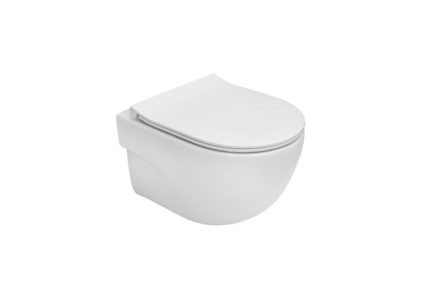 ROCA MERIDIAN Miska WC podwieszana Compacto Rimless z deską wolnoopadającą SLIM (zestaw) A34H242000