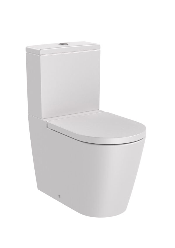 ROCA INSPIRA ROUND - Miska WC do kompaktu Rimless o/podwójny PERŁOWY  A342526630