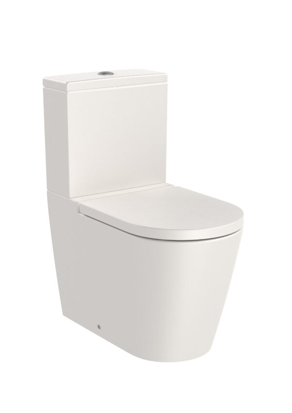 ROCA INSPIRA ROUND - Miska WC do kompaktu Rimless o/podwójny BEŻOWY A342526650