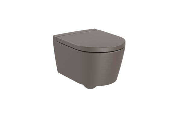 ROCA INSPIRA Miska WC podwieszana Rimless Round Compacto CAFE A346528660