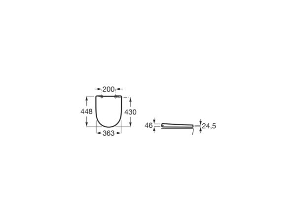 ROCA ONA Deska WC wolnoopadajaca Duroplast A801E12002 - obrazek 2