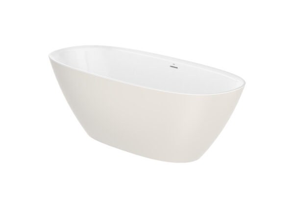 ROCA ARIANE Wanna wolnostojąca 180 x 80 cm kompozytowa STONEX® Beż z zewnątrz / biały wewnątrz  A2486690B0
