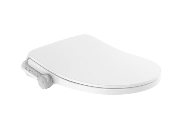 ROCA MULTICLEAN M4 Round Compacto - Deska myjąca z funkcją bidetu, przyłącza boczne A804057001