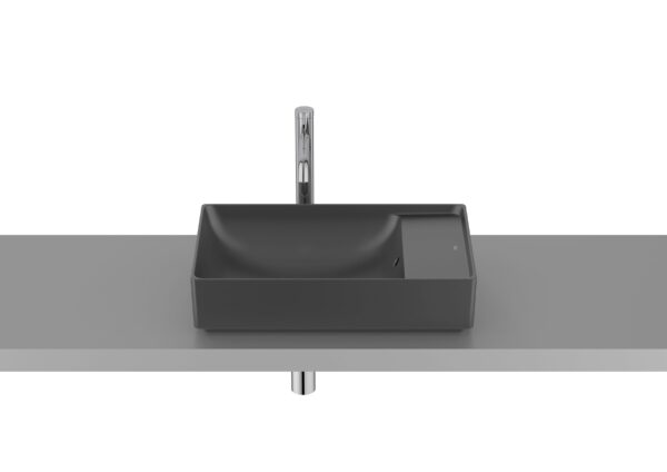 ROCA ONA Umywalka nablatowa Square FINECERAMIC® 550 x 345  CZARNY MAT A32768C080