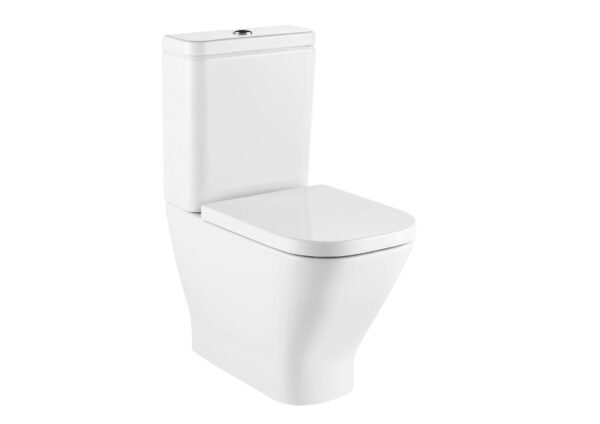 ROCA GAP Miska WC do kompaktu Rimless SQUARE o/podwójny, przyścienna A34273A000