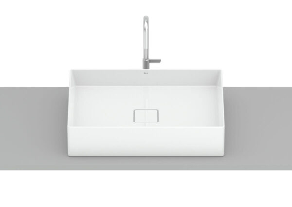 ROCA TERRA Umywalka nablatowa 51 x 36 cm kwadratowa Fineceramic® A32787Z000