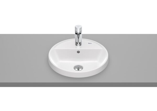 ROCA GAP ROUND - Umywalka blatowa okrągła, z otworem na baterię, z przelewem A3270Y4000