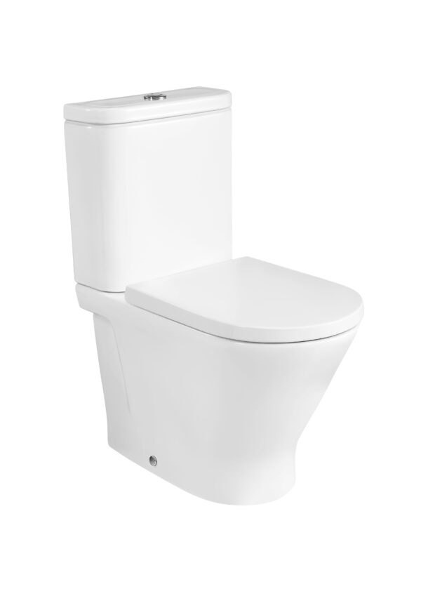 ROCA GAP Miska WC Round o/podwójny do kompaktu Rimless (przyścienna) A3420N7000