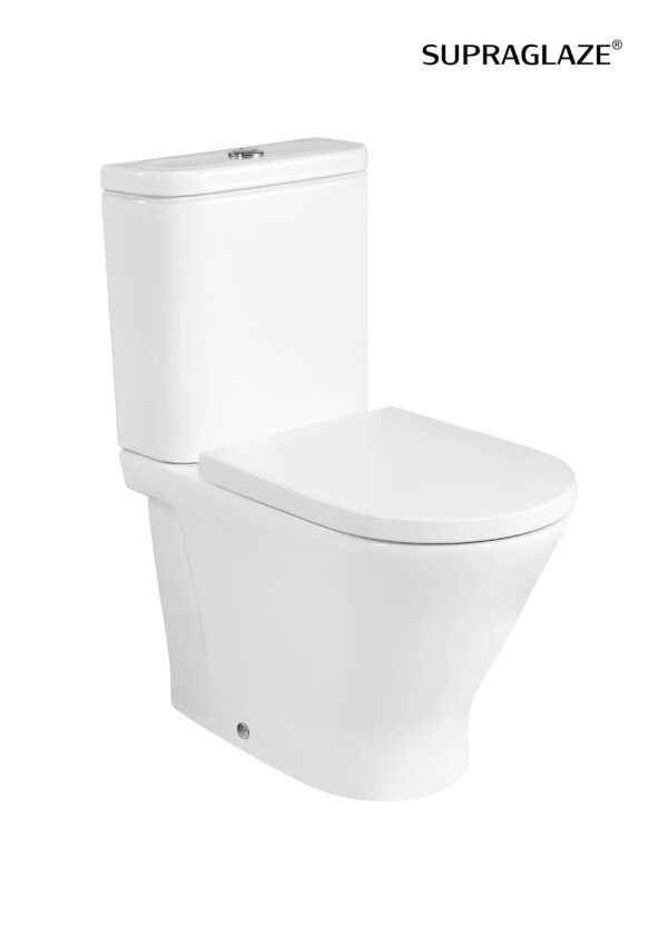ROCA GAP Miska WC Round o/podwójny do kompaktu Rimless (przyścienna) SUPERGLAZE A3420N7S00