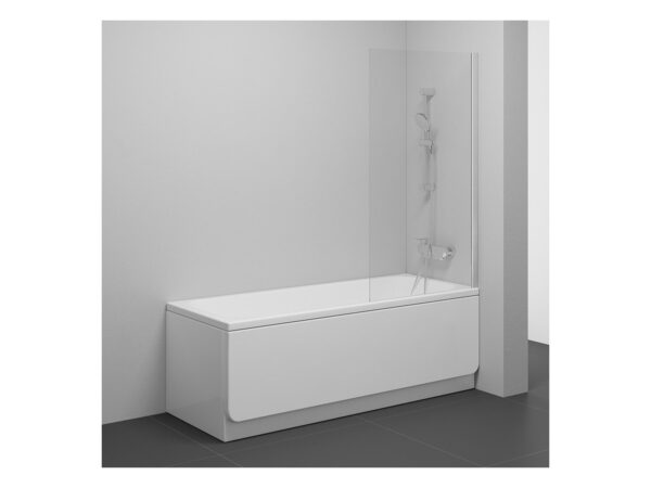 RAVAK Ścianka wannowa NVS1 80, połysk+szkło transparent 7O840C00Z1