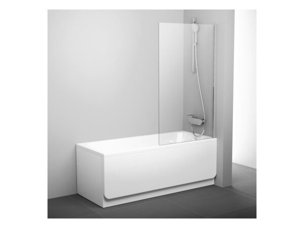 RAVAK Ścianka wannowa PVS1 80, połysk+szkło transparent 79840C00Z1