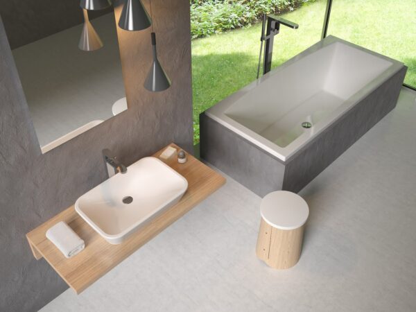 RAVAK Umywalka ceramiczna Ceramic 60 R, biała XJX01160002
