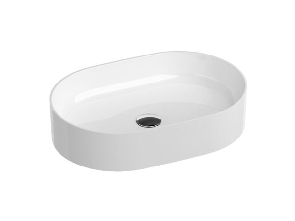 RAVAK Umywalka ceramiczna Ceramic Slim O 55, biała XJX01155001