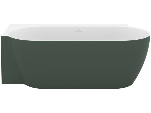 RAVAK Wanna Freedom Corner II Tec 175x86 L, wolnostojąca do ściany, Grey Green/biała, osłona odpływu biała CC91200000 - obrazek 2