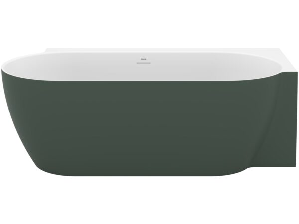 RAVAK Wanna Freedom Corner II Tec 175x86 P, wolnostojąca do ściany, Grey Green/biała, osłona odpływu biała CC81200000 - obrazek 2