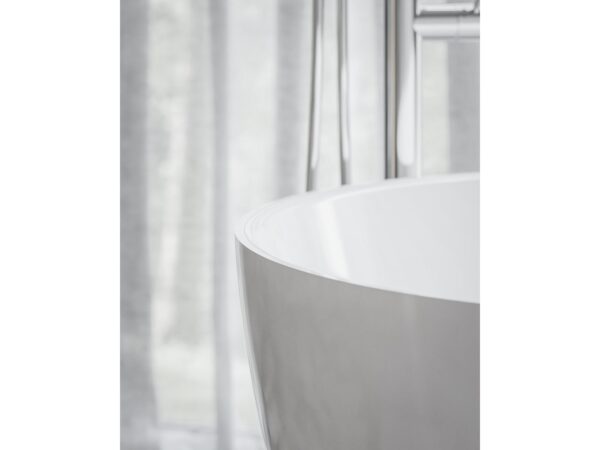 RAVAK Wanna Freedom O Tec 170x77 wolnostojąca, biała, osłona odpływu chrom CC61000000 - obrazek 4