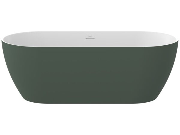 RAVAK Wanna Freedom O Tec 170x77 wolnostojąca, Grey Green/biała, osłona odpływu biała CD11200000 - obrazek 2