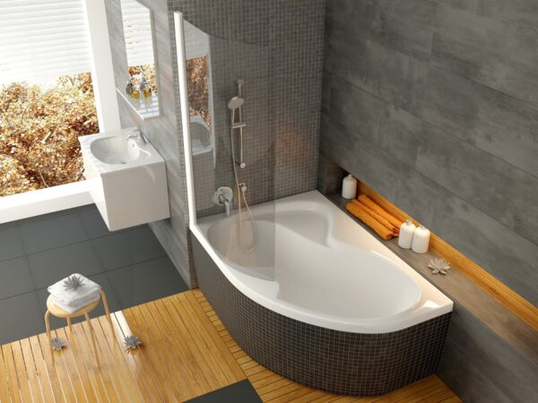 RAVAK Wanna Rosa II 150x105 L biała CK21000000