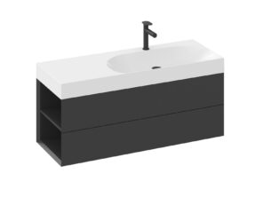 RAVAK SD Lite 120 L szafka pod umywalkę czarny mat X000001880