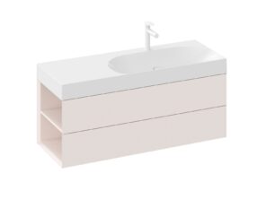 RAVAK SD Lite 120 L szafka pod umywalkę Alabaster Pink X000001884