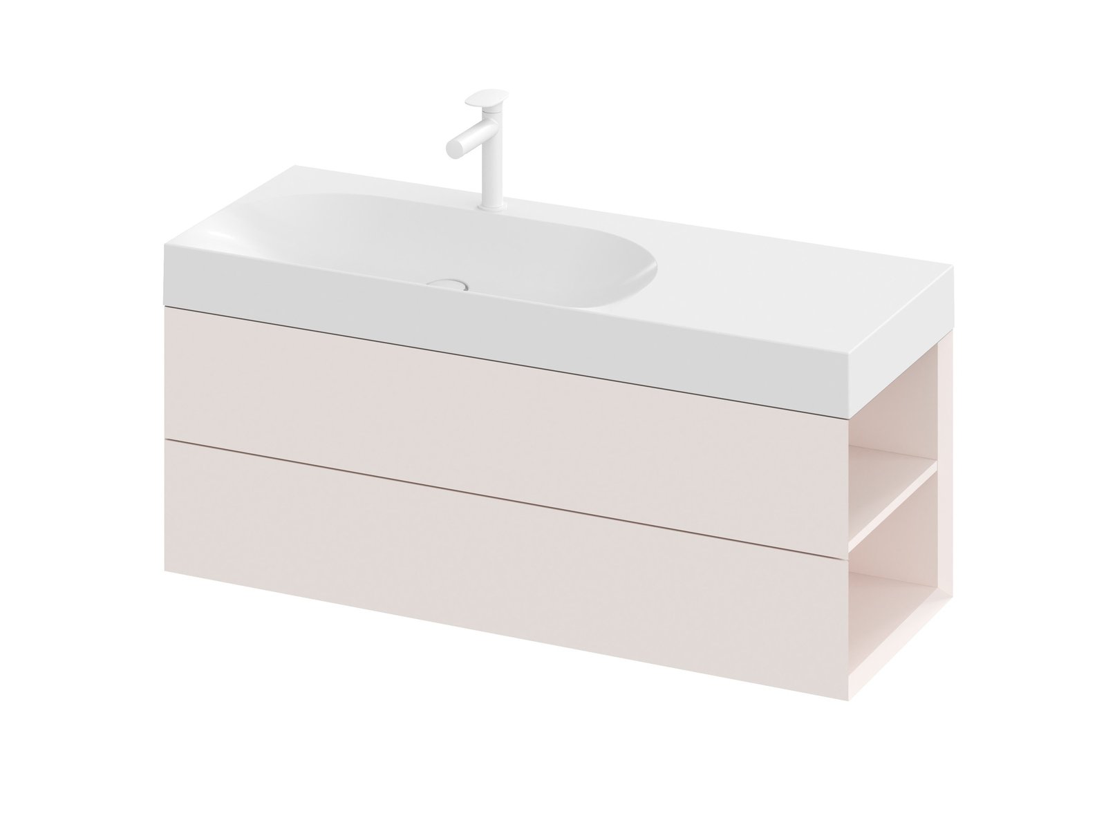 RAVAK SD Lite 120 P szafka pod umywalkę Alabaster Pink X000001896