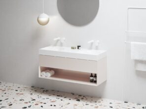 RAVAK SD Lite 120 szafka pod umywalkę Alabaster Pink X000001872