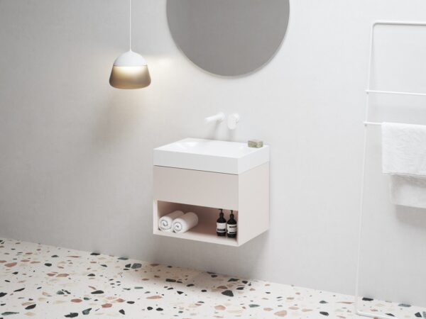 RAVAK SD Lite 60 szafka pod umywalkę Alabaster Pink X000001860