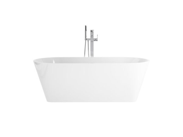 RAVAK Wanna Solo 178x80, wolnostojąca biała, osłona przelewu i odpływu chrom XC00100025 - obrazek 2
