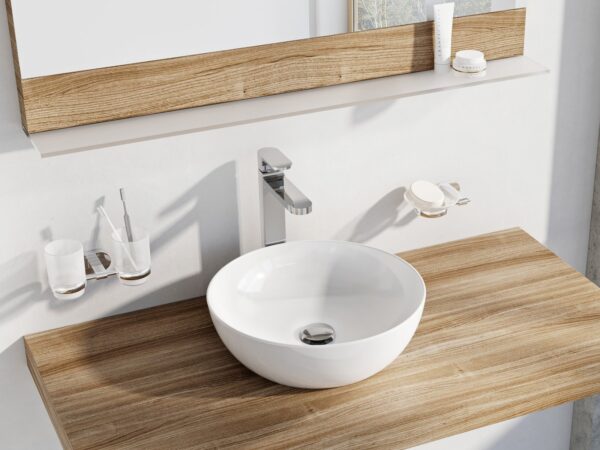 RAVAK Umywalka ceramiczna Uni 40 B Slim, biała XJX01140003