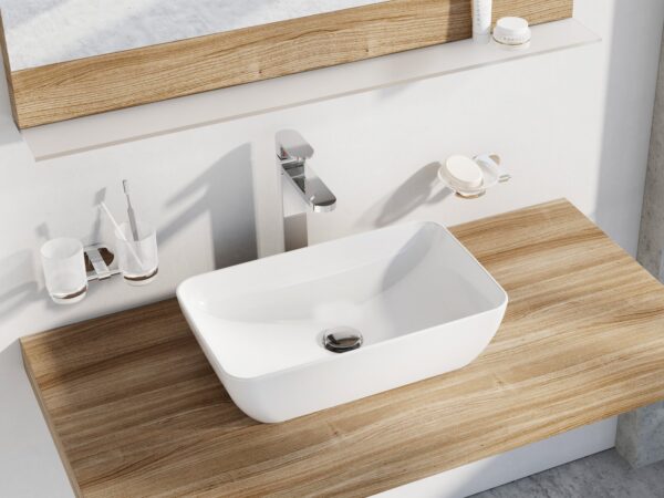 RAVAK Umywalka ceramiczna Uni 50 R Slim, biała XJX01150001