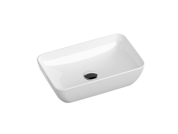 RAVAK Umywalka ceramiczna Uni 50 R Slim, biała XJX01150001 - obrazek 2