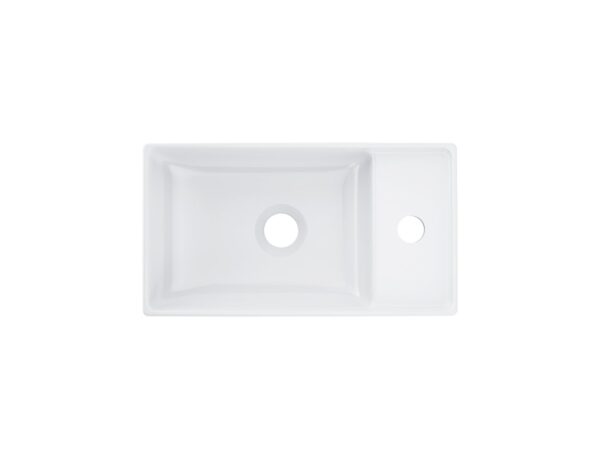 RAVAK Umywalka ceramiczna Veda 40 Slim, biała XJX01240000 - obrazek 2