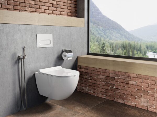 RAVAK WC Uni Chrome RimOff, podwieszany, biały X01535