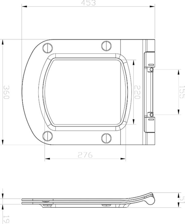 RAVAK Deska do miski WC Classic Slim, biała X01673 - obrazek 2
