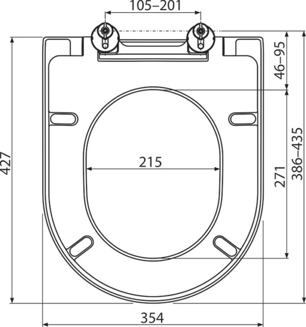RAVAK Deska do miski WC Uni Chrome, biała X01549 - obrazek 2